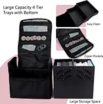 Makeup bag with compartments