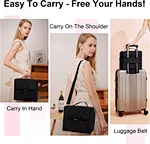 Travel makeup bag with compartments